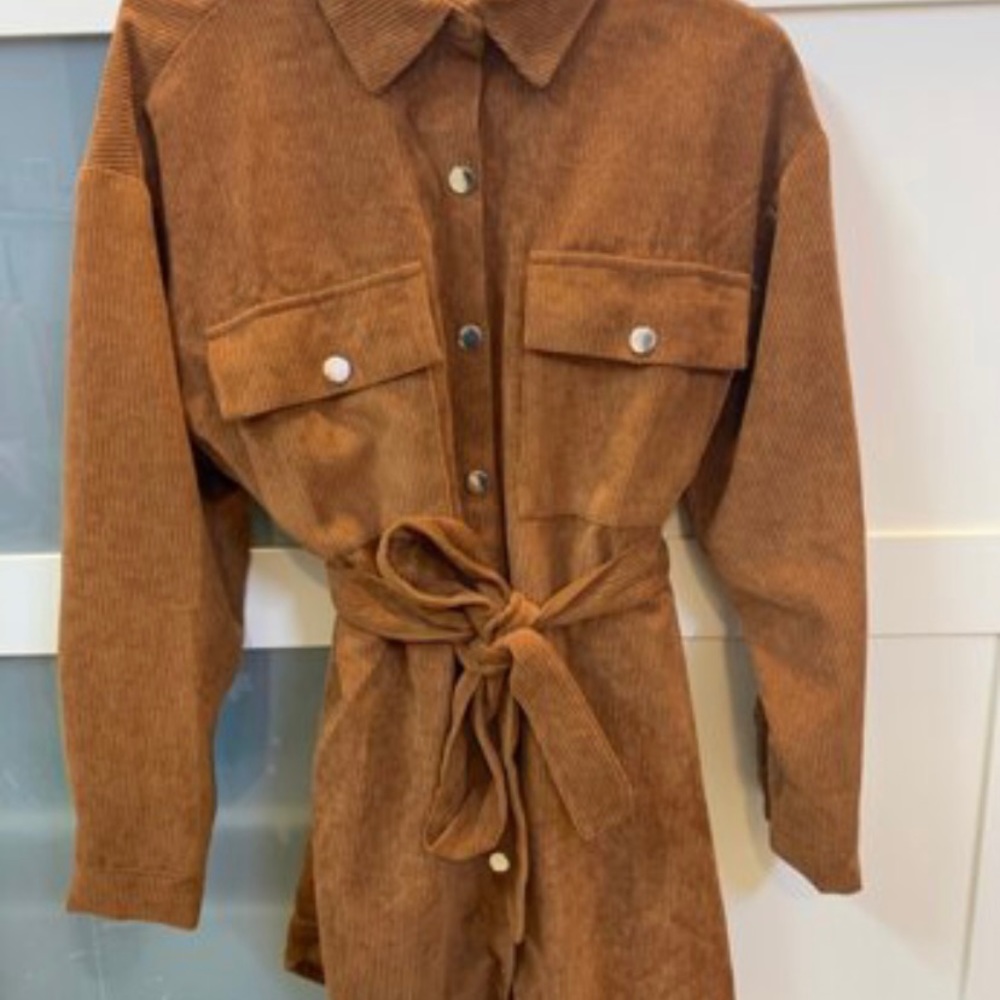 Camel wrap dress from Shein-Brand New